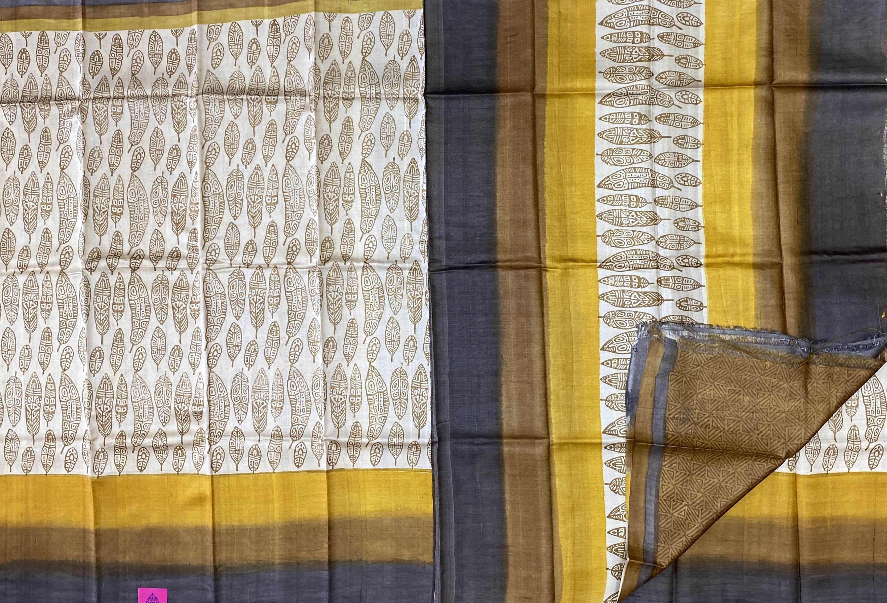 Amrita – Digital Printed Tussar Sarees SWS1 Amrita – Digital Printed Tussar Sarees SWS1