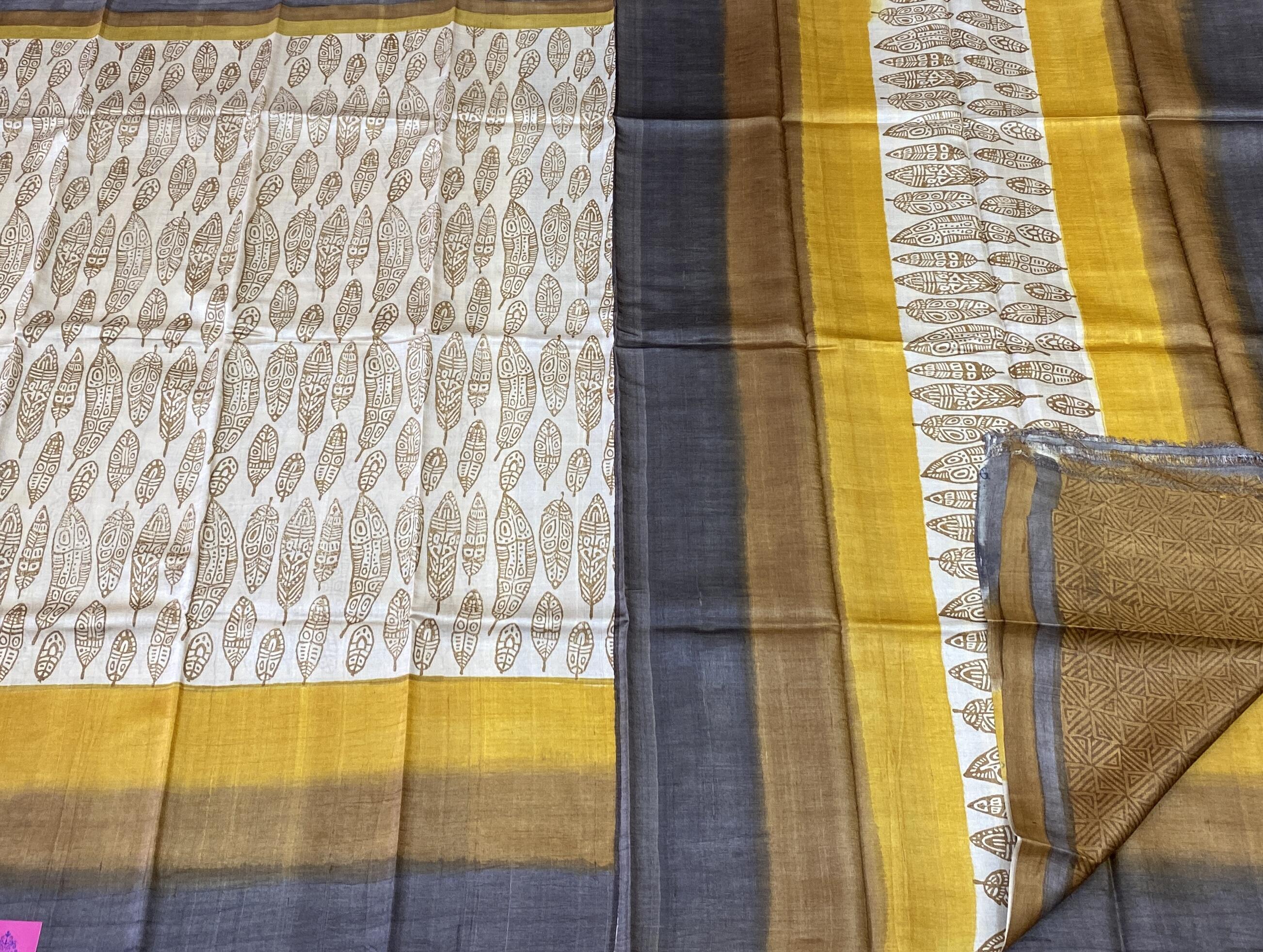 Amrita – Digital Printed Tussar Sarees SWS1 Amrita – Digital Printed Tussar Sarees SWS1