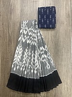 Double Ikkat Mercerised cotton saree BGHSDIC20308