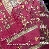 Pure Geecha Tusser Silk Saree 1