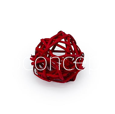 Red Wicker Balls - Big/Small Red Wicker Balls - Big/Small