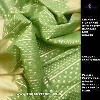 CHANDERI SILK SAREE USTSCDS21633