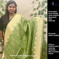 CHANDERI SILK SAREE USTSCDS21633