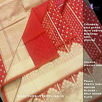 CHANDERI SILK SAREE USTSCDS21636