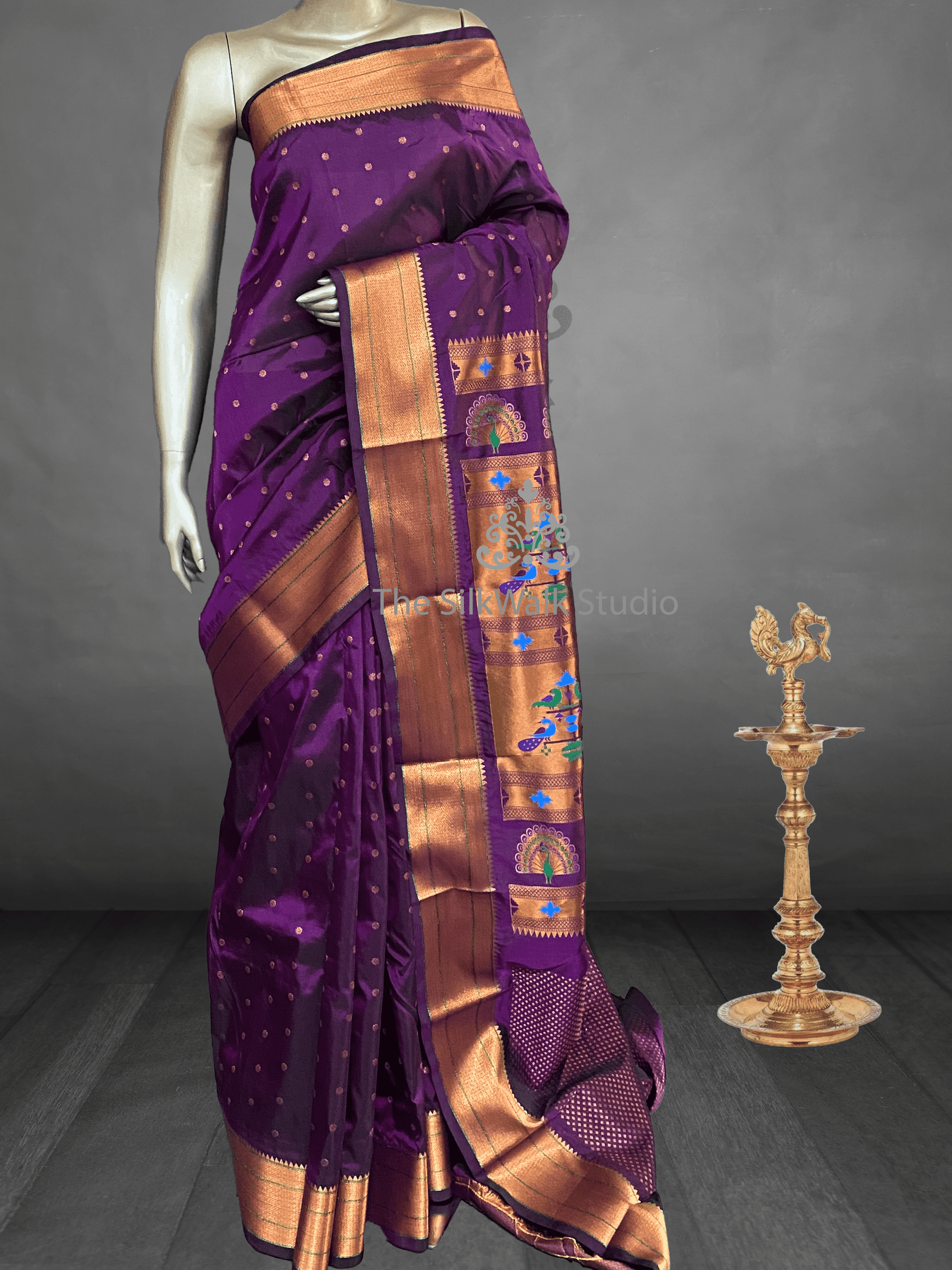 Manasa – Paithani Border Semi Silk Saree 13915 Manasa – Paithani Border Semi Silk Saree 13915
