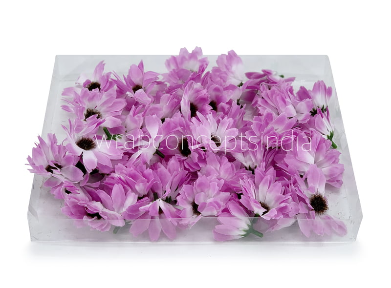 Sun Flowers - Violet With White Sun Flowers - Violet With White