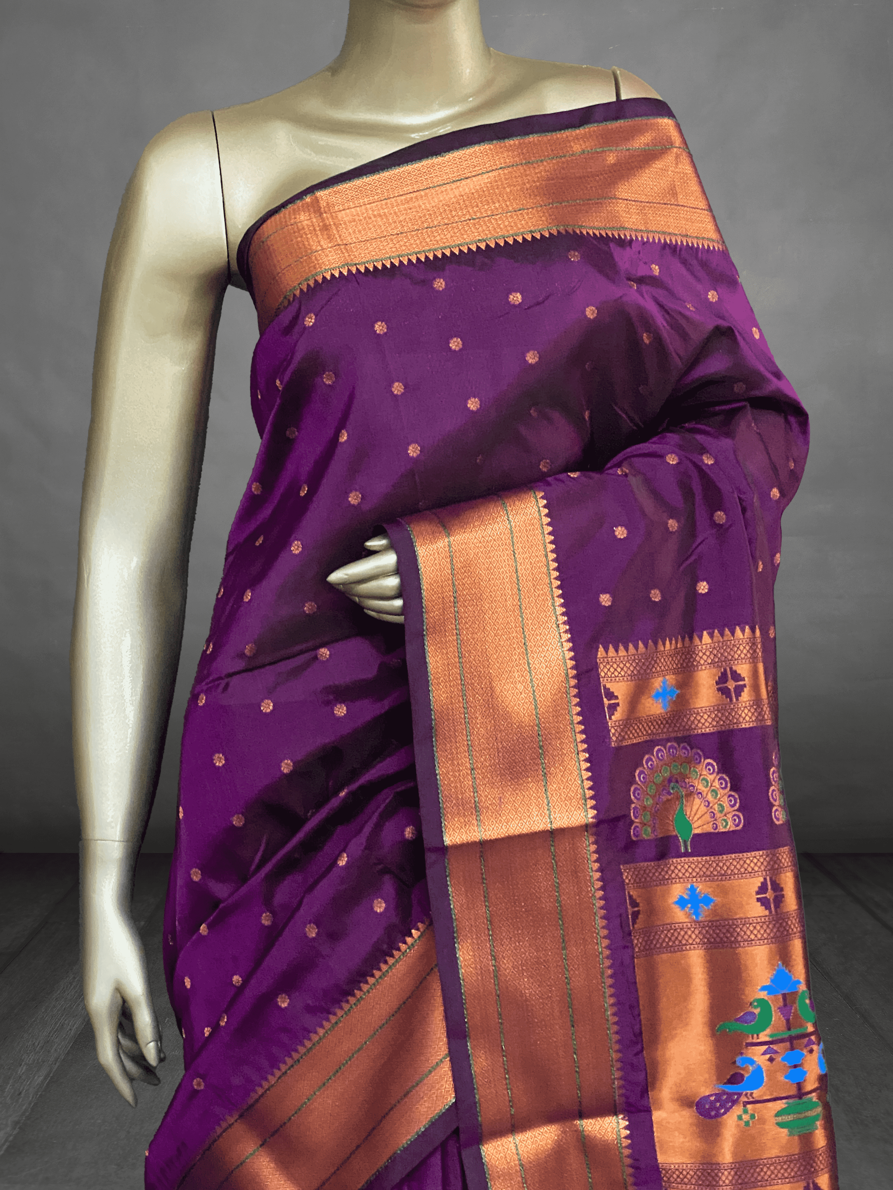 Manasa – Paithani Border Semi Silk Saree 13915 Manasa – Paithani Border Semi Silk Saree 13915