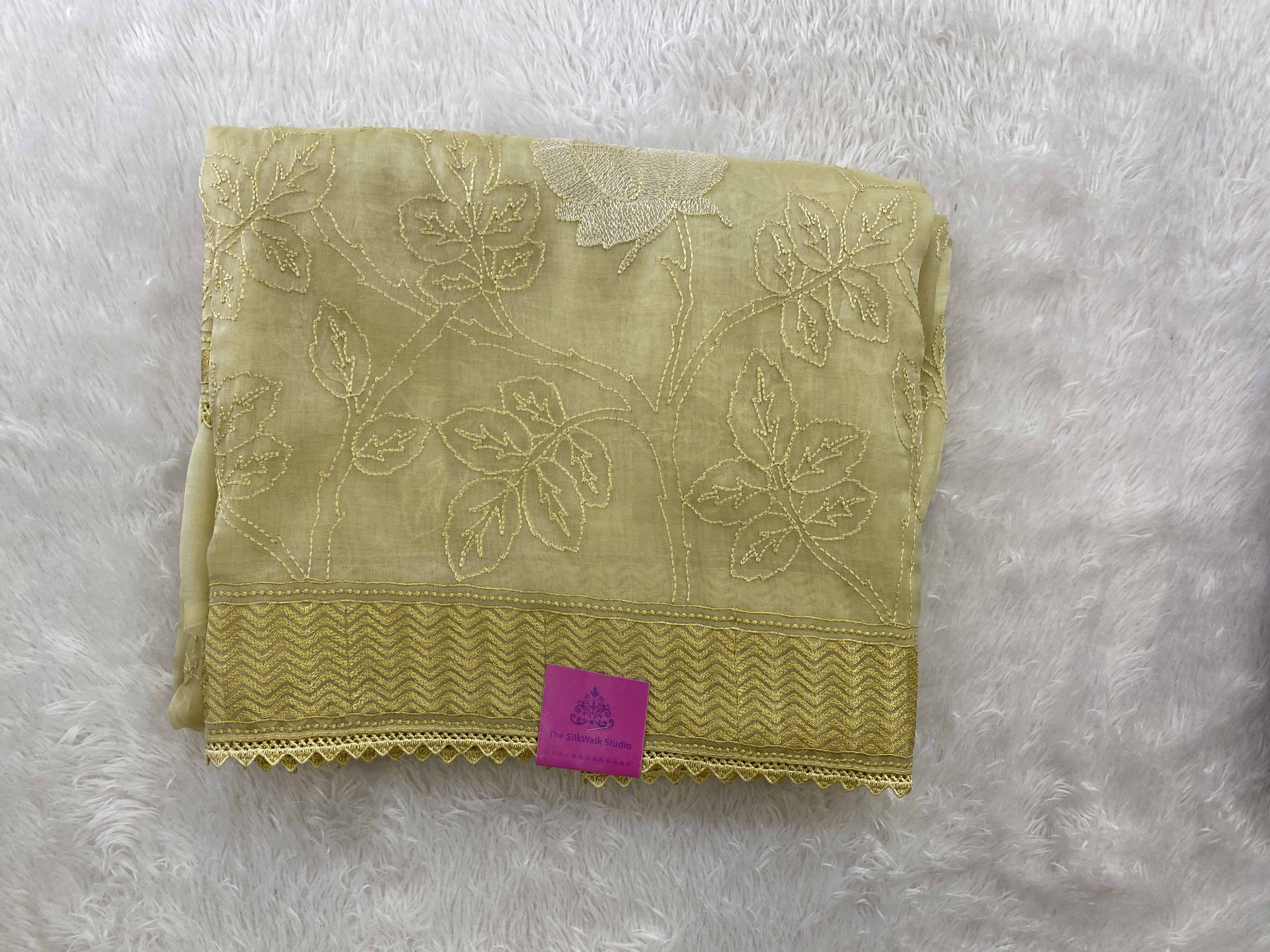 Daisy - Super Net Organza in Thread Embroidery SWS16