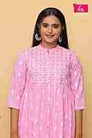 Rayan embroidery cord set  Baby Pink