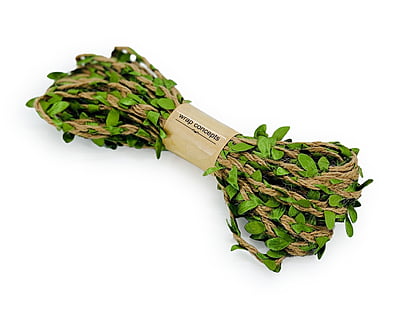 Jute & Leaf String - Green Jute & Leaf String - Green