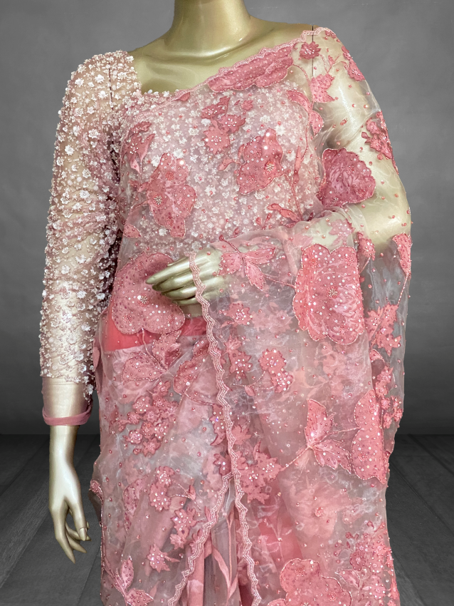 Hanna - Turkish Designer Embroidery Saree 19538 Hanna - Turkish Designer Embroidery Saree 19538