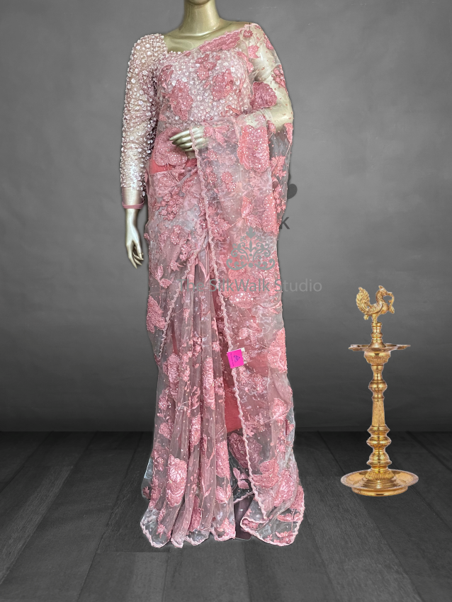 Hanna - Turkish Designer Embroidery Saree 19538 Hanna - Turkish Designer Embroidery Saree 19538