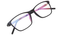 Unisex Rectangular Spectacle Frame. Matte Black Color Frame.
