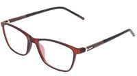 Unisex Rectangular Medium Spectacle Frame. Matte Brown Color Rim.
