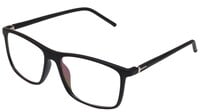 Unisex Rectangular Spectacle Frame. Glossy Black Color Frame. Transparent Color Lens. Unisex Rectangular Spectacle Frame. Glossy Black Color Frame. Transparent Color Lens.