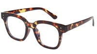 Unisex Oversized Thick Square Spectacle Frame. Tortoise Print Frame. Unisex Oversized Thick Square Spectacle Frame. Tortoise Print Frame.