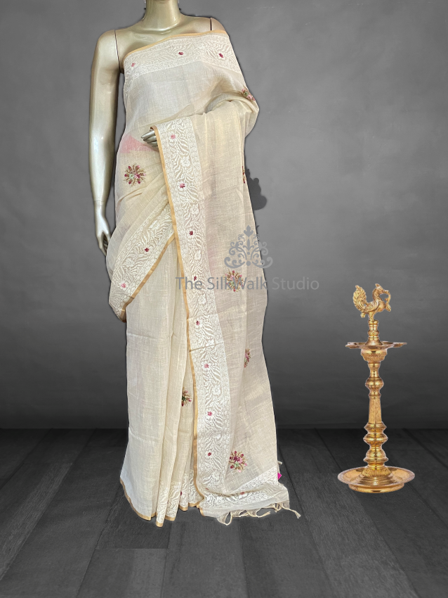 Amaya - The Line Saree in Thread Embroidery SWS39 Amaya - The Line Saree in Thread Embroidery SWS39