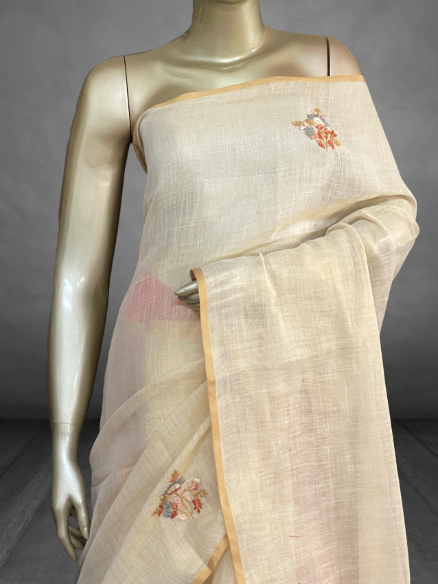 Amaya - The Linen Thread Embroidery Saree SWS35 Amaya - The Linen Thread Embroidery Saree SWS35