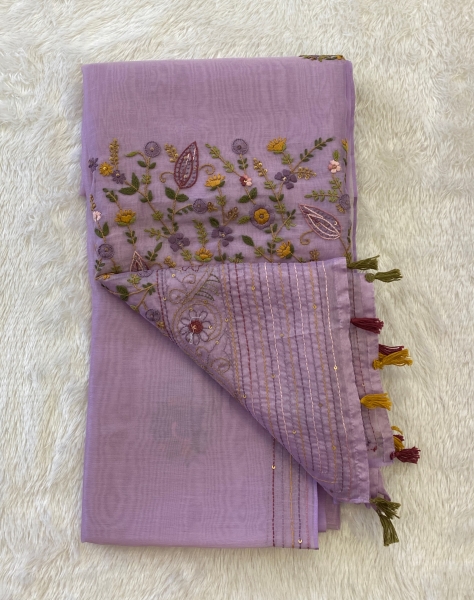 Amaya - The Line Saree in Thread Embroidery SWS39 Amaya - The Line Saree in Thread Embroidery SWS39