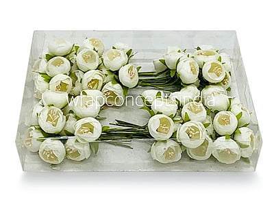 Peonies on stick-Ivory