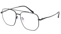 Unisex Large Pentagon Spectacles Frames. Black Color Metal Frame Unisex Large Pentagon Spectacles Frames. Black Color Metal Frame