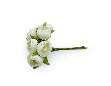 Peonies on stick-Ivory Peonies on stick-Ivory