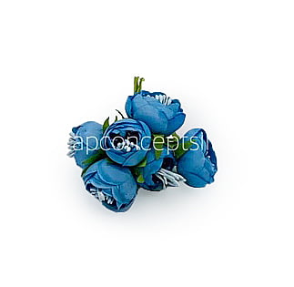 Peonies on stick-Sky Blue