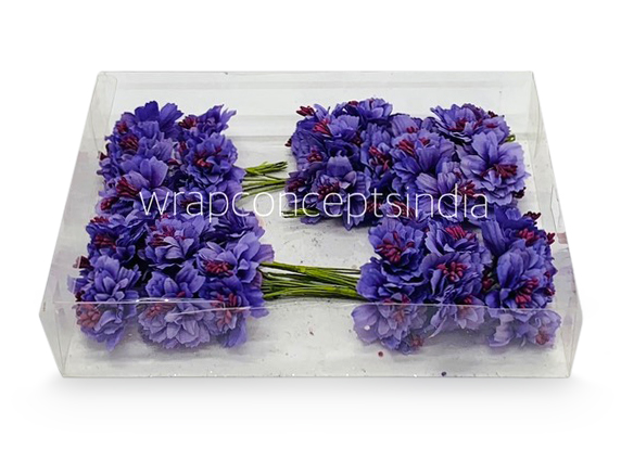 Carnation on Stick with Pollen – Dark Purple Carnation on Stick with Pollen – Dark Purple