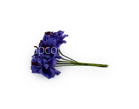 Carnation on Stick with Pollen – Dark Purple Carnation on Stick with Pollen – Dark Purple