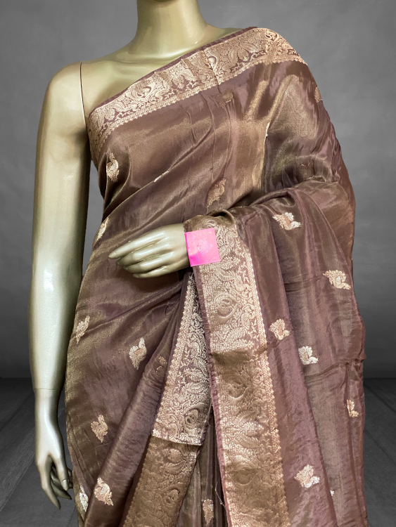 Bhavya - The Tissue Georgette Silk Saree SWS47 Bhavya - The Tissue Georgette Silk Saree SWS47
