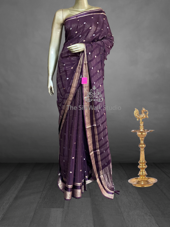 Mugdha - The Chiffon Saree in Zari Lines and Buttas SWS41 Mugdha - The Chiffon Saree in Zari Lines and Buttas SWS41