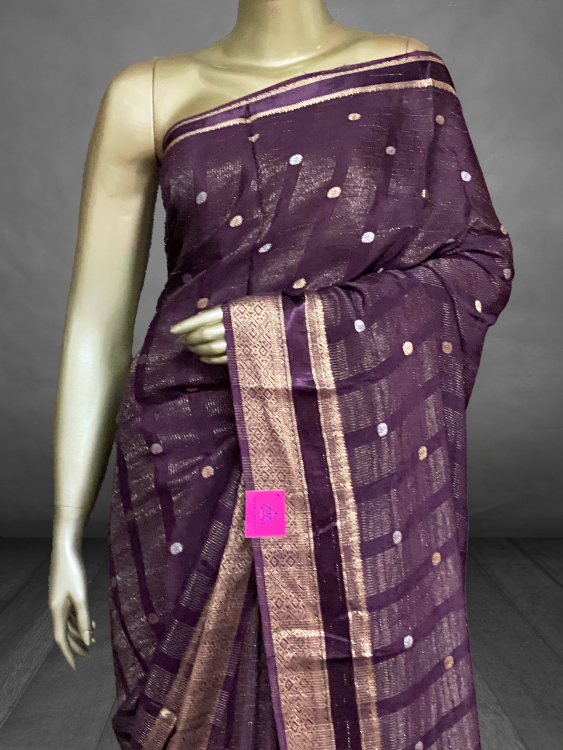 Mugdha - The Chiffon Saree in Zari Lines and Buttas SWS41 Mugdha - The Chiffon Saree in Zari Lines and Buttas SWS41