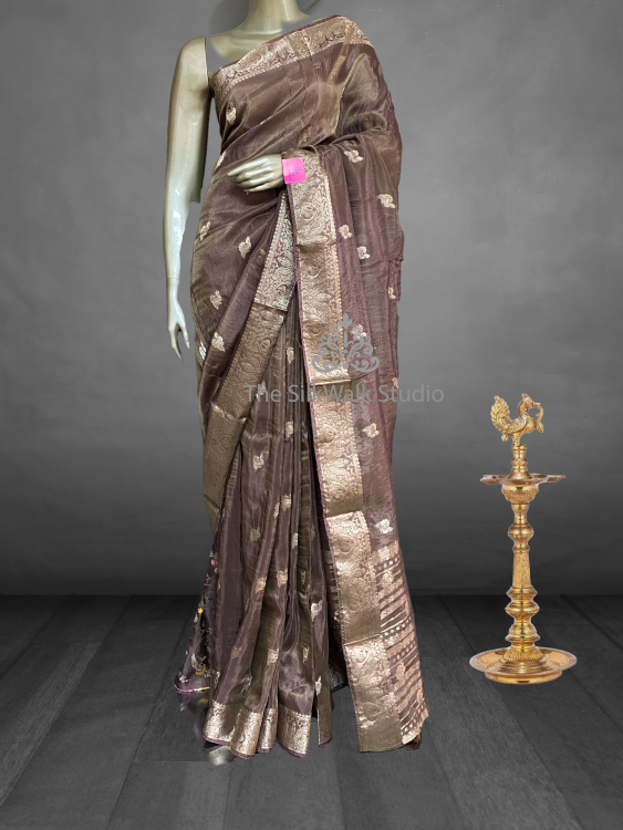 Bhavya - The Tissue Georgette Silk Saree SWS47 Bhavya - The Tissue Georgette Silk Saree SWS47