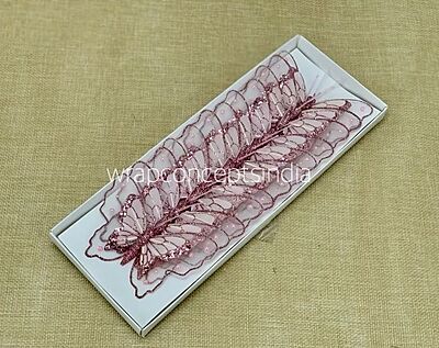 Glitter Butterfly - White/Pink/Purple/Champagne Glitter Butterfly - White/Pink/Purple/Champagne