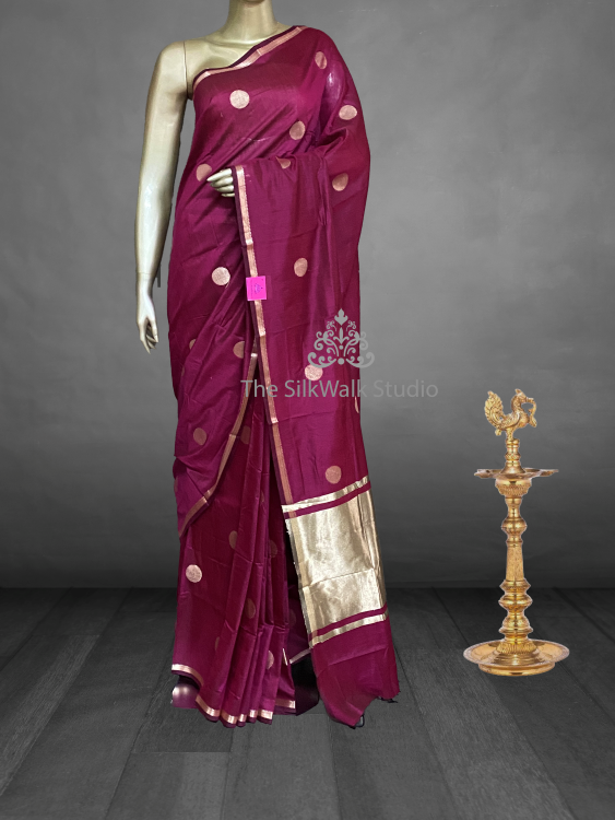 Dakshayani - The Silk Cotton Saree in Butta SWS40 Dakshayani - The Silk Cotton Saree in Butta SWS40