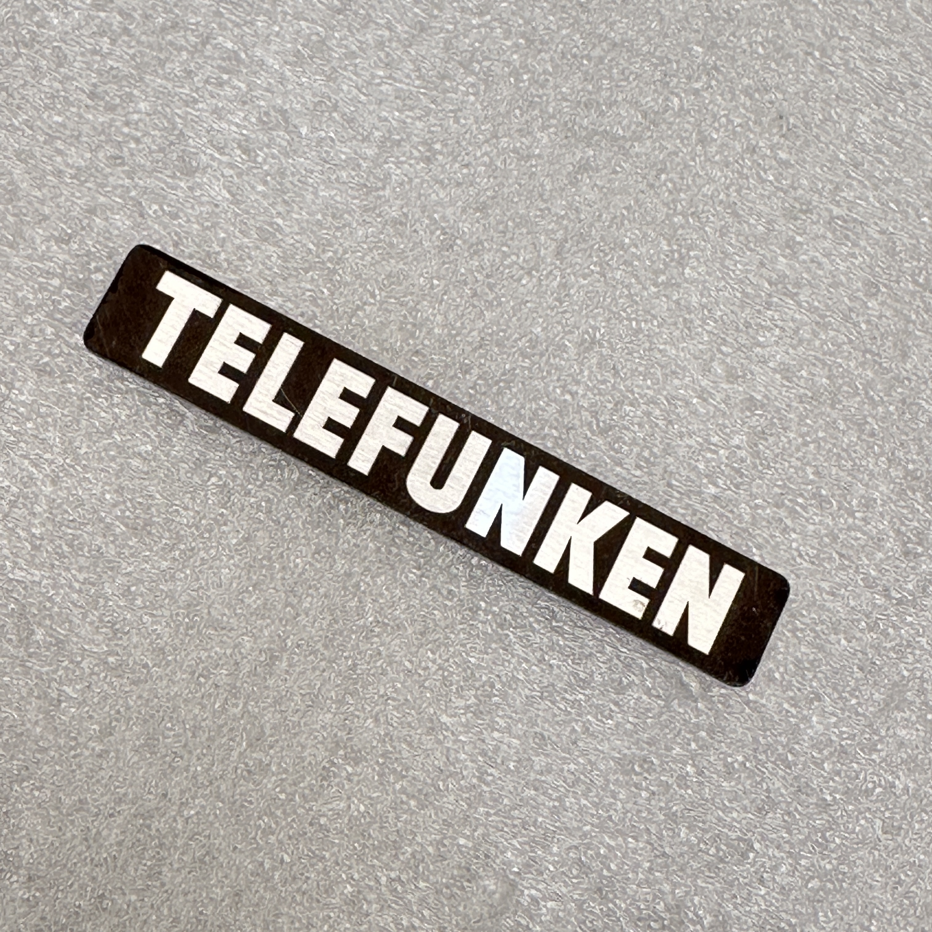 Replacement Metal Logo for Telefunken - ML-TFN-01