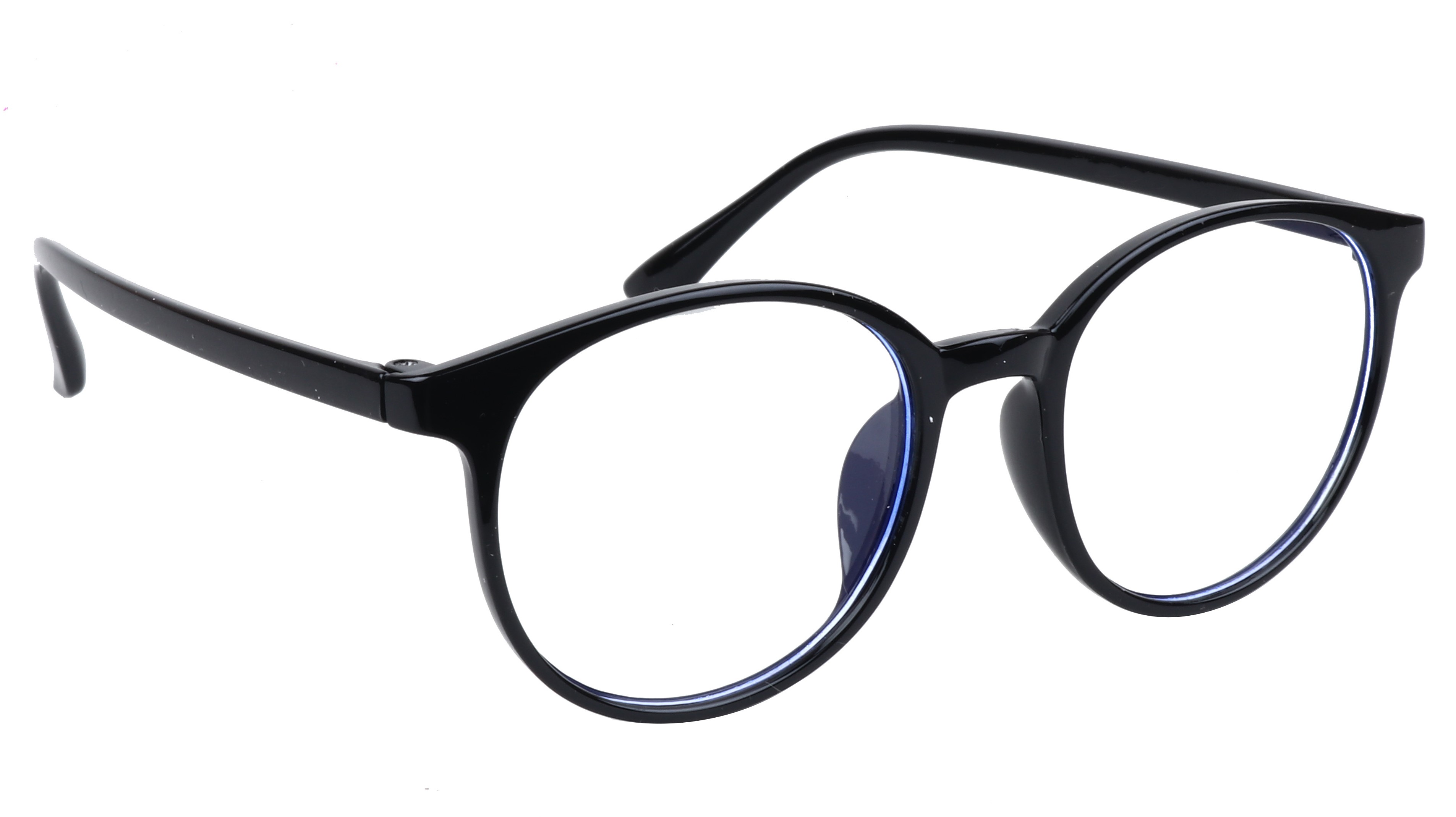 Unisex Round Spectacle Frame For Kids & Teens. Black Frame. Age-(12-15Yrs)
