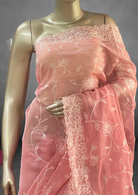 Daisy - The Organza Saree in Thread Work SWS42 Daisy - The Organza Saree in Thread Work SWS42