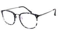Unisex Oversized Square Spectacle Frame. Matte Black & Transparent Frame. Unisex Oversized Square Spectacle Frame. Matte Black & Transparent Frame.