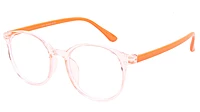 Unisex Round Spectacle Frame For Kids & Teens. Transparent Rim. Age-(12-15Yrs)
