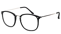 Unisex Oversized Square Spectacle Frame. Matte Black Frame.
