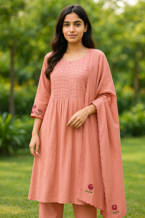 Nisha - The Pink Kurthi with Dupatta KUR1 Nisha - The Pink Kurthi with Dupatta KUR1