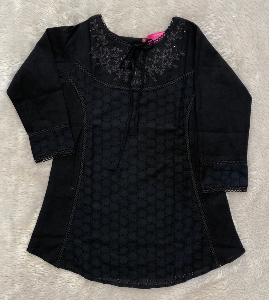 Rani - The Black Short Kurti KUR4 Rani - The Black Short Kurti KUR4