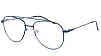 Unisex Aviator Spectacle Frame. Blue Frame. Size-Medium