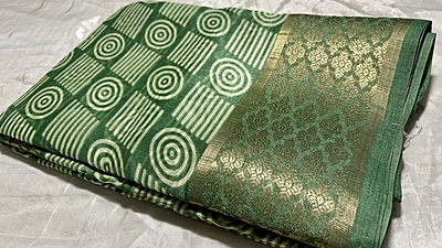 Rich Look Fancy Saree - Green