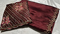 Roopvati Marble Designer Saree - Red