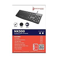 IDEAKARD Wired Keyboard | NK500 | Full-Size Keyboard | USB Plug-and-Play | Black IDEAKARD Wired Keyboard | NK500 | Full-Size Keyboard | USB Plug-and-Play | Black