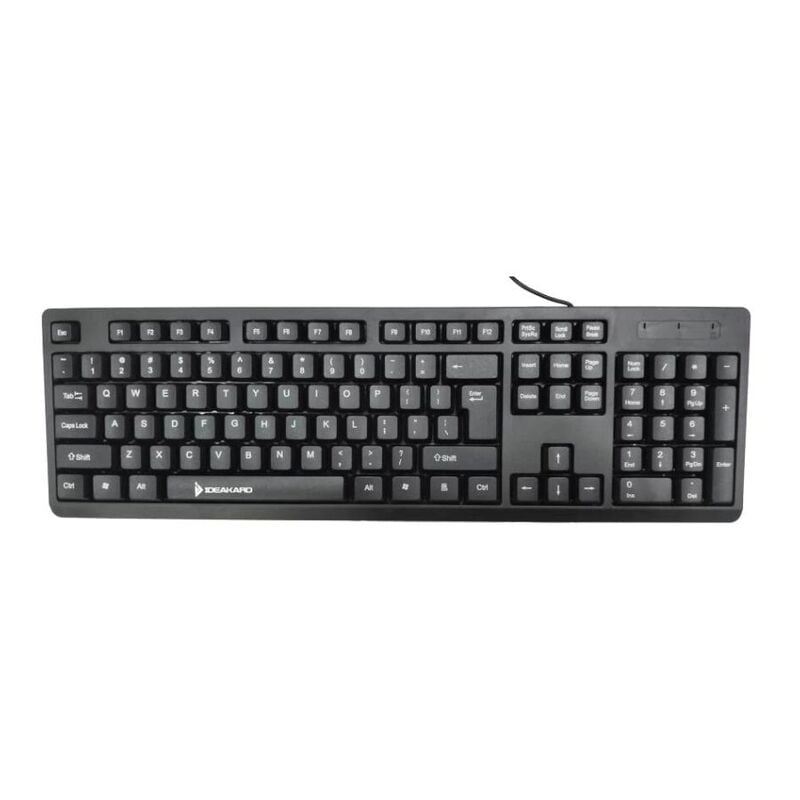 IDEAKARD Wired Keyboard | NK500 | Full-Size Keyboard | USB Plug-and-Play | Black IDEAKARD Wired Keyboard | NK500 | Full-Size Keyboard | USB Plug-and-Play | Black