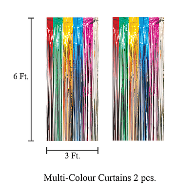 The Magic Balloons- Holi Decoration Combo Kit 30pcs Of Holi Balloons | 2 Multicolour curtains | 1 banner | 111 Pack Magic Water Balloons | 500pcs Of Water Balloons | Pack Of 644 pcs.