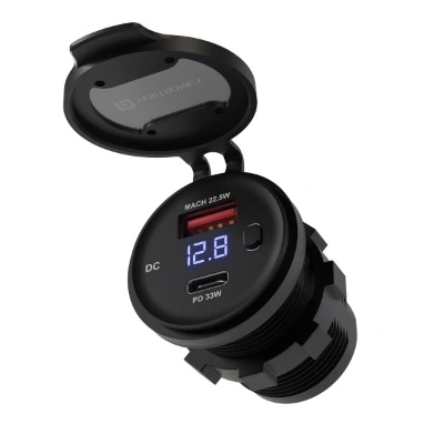 Portronics Spark 51W Multi-Vehicle Phone Charger, 33W Type-C Power Delivery, 18W USB Fast Charging, Type-C & USB Dual Output, for Motorcycles & Scooters Visit the Portronics Store Portronics Spark 51W Multi-Vehicle Phone Charger, 33W Type-C Power Delivery, 18W USB Fast Charging, Type-C & USB Dual Output, for Motorcycles & Scooters Visit the Portronics Store